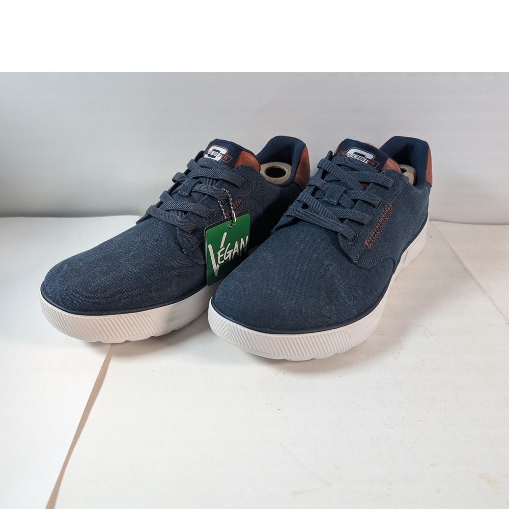 Skechers Streetwear Men Vegan Relaxed Fit Memory Foam Sneakers Blue Size 9